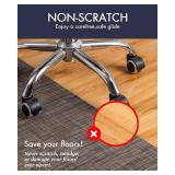 $46 Office Chair Mat for Hardwood Floor 36x48" Dark Walnut