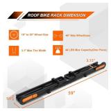 $255 TOOENJOY Rooftop 2-Bike Rack for Car SUV Roof Mount