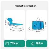 $90 SUNNYFEEL Beach Chair, Foldable Tanning Chair with Face Hole