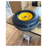 $83 Flat Free Lawn Mower Tire & Wheel, Bearing Bore 3/4"/5/8", 2-pcs