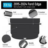$50 Ford Edge Cargo Cover 2015-2025 Retractable Trunk Privacy Luggage