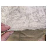$90 Washable 8x10 Area Rug, Ultra-Soft Faux Wool, Non-Slip Low-Pile