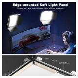 $230 D50 2-Pack 15.4" LED Video Light with Barn Door, NO Remote, 45W