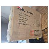 $105 Fluted Nightstand with Charging Station, Natural Oak