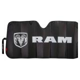 Plasticolor 003860R01 RAM Logo Matte Windshield Accordion Sunshade