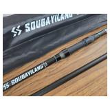 Sougayilang Spinning Rod, 3pc Carbon Catfish Rod, 10ft