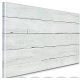$48 Wooden Planks Print Magnetic Dry Erase Board, 30x20 in, Frameless
