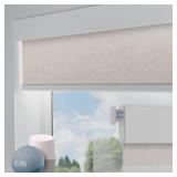 $89 Motorized Cordless Roller Shades with Remote (Linen, 34 x 72)