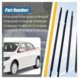 4pcs Seals Weatherstrip Trim for Toyota Corolla 2004-2008 4-Door