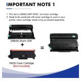 $57 DR-830 Drum Unit Black 2-Pack for Brother DR830