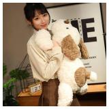 Dog Weighted Stuffed Animal, 5.7 lb, 25.5 in Plush Toy, Brown