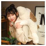 Dog Weighted Stuffed Animal, 5.7 lb, 25.5 in Plush Toy, Brown