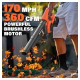$200 MAXLANDER Cordless Leaf Blower & Vacuum with Bag, 3-in-1
