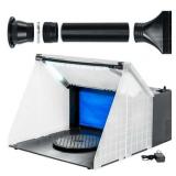 $160 Portable Airbrush Spray Booth Kit with Exhaust Filter LED Light