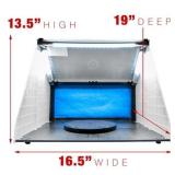$160 Portable Airbrush Spray Booth Kit with Exhaust Filter LED Light