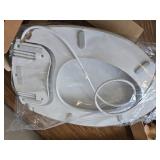 $154 Brondell LumaWarm Heated Elongated Nightlight Toilet Seat - White