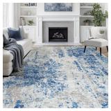 $119 8x10 Area Rug - Washable Abstract Non-Slip Indoor Carpet