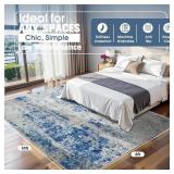 $119 8x10 Area Rug - Washable Abstract Non-Slip Indoor Carpet