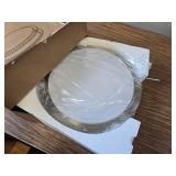 DYMOND 14" LED Ceiling Light Flush Mount, Dimmable Brushed Nickel