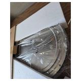 DYMOND 14" LED Ceiling Light Flush Mount, Dimmable Brushed Nickel