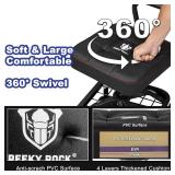 $116 Rolling Shop Stool with Wheels, Adjustable Height, 330 LBS, Black