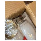 $123 Mini Glass Pendant Light 3-Pack - White Swirl, 4.72" Chandelier