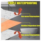 $102 Waterproof Shower Membrane 3.8 ft x 87 ft (324 sq ft) 19.7 mil