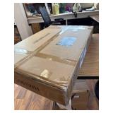 $100 13 Gallons Tilt-Out Trash Can Cabinet, Free-Standing Bin White