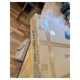 $100 13 Gallons Tilt-Out Trash Can Cabinet, Free-Standing Bin White