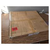 $54 Laundry Basket with Wheels, 2-Section 120L Sorter, Wood Lid, Beige