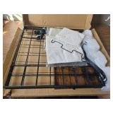 $54 Laundry Basket with Wheels, 2-Section 120L Sorter, Wood Lid, Beige