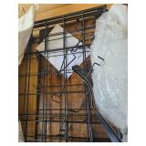 $54 Laundry Basket with Wheels, 2-Section 120L Sorter, Wood Lid, Beige