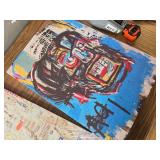 $59 3 Pcs Street Art Blue Graffiti Wall Decor Paintings Canvas