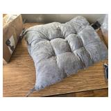 Rocking Chair Cushions Set - Non-Slip Adirondack Cushions Ties, Grey