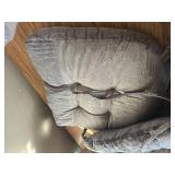 Rocking Chair Cushions Set - Non-Slip Adirondack Cushions Ties, Grey