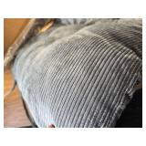 Rocking Chair Cushions Set - Non-Slip Adirondack Cushions Ties, Grey