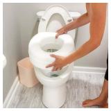 HealthSmart Raised Toilet Seat Riser, 15x15x5