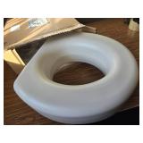 HealthSmart Raised Toilet Seat Riser, 15x15x5