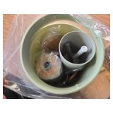 CERBIOR 6pc Bamboo Bath Set: Soap Dispenser, Holder, Cup, Dish