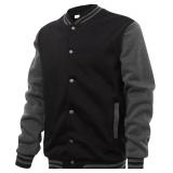 XL- Fashion Varsity Sweatshirt Slim Fit Cotton Jackets Coat