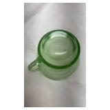 Green Depression Glass Serving Plate