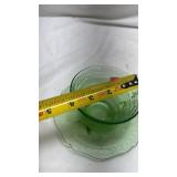 Green Depression Glass Serving Plate