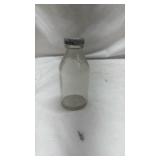 Clear Glass Mason Jars with White Lids - Set of 3