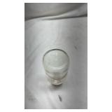 Clear Glass Mason Jars with White Lids - Set of 3