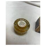 Avon Topaze Cream Sachet Box with Glass Jar