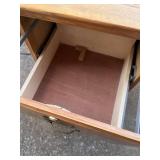 2 Drawer Wooden File Cabinet