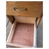 2 Drawer Wooden File Cabinet