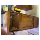 Solid Oak Display Cabinet