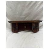 Wooden Wall Mounted Coat Rack with Metal Hooks