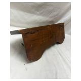 Wooden Wall Mounted Coat Rack with Metal Hooks